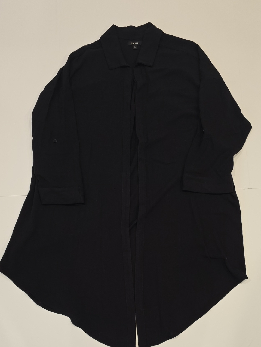 torrid Women's 1x Black Longline Cardigan Sweater BU11